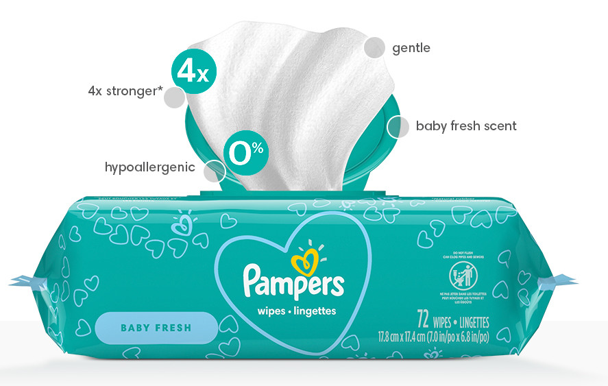 Baby Wet Wipes Cleaning Wet Towel Fresh Scent Hypoallergenic No Parabens-Alcohol