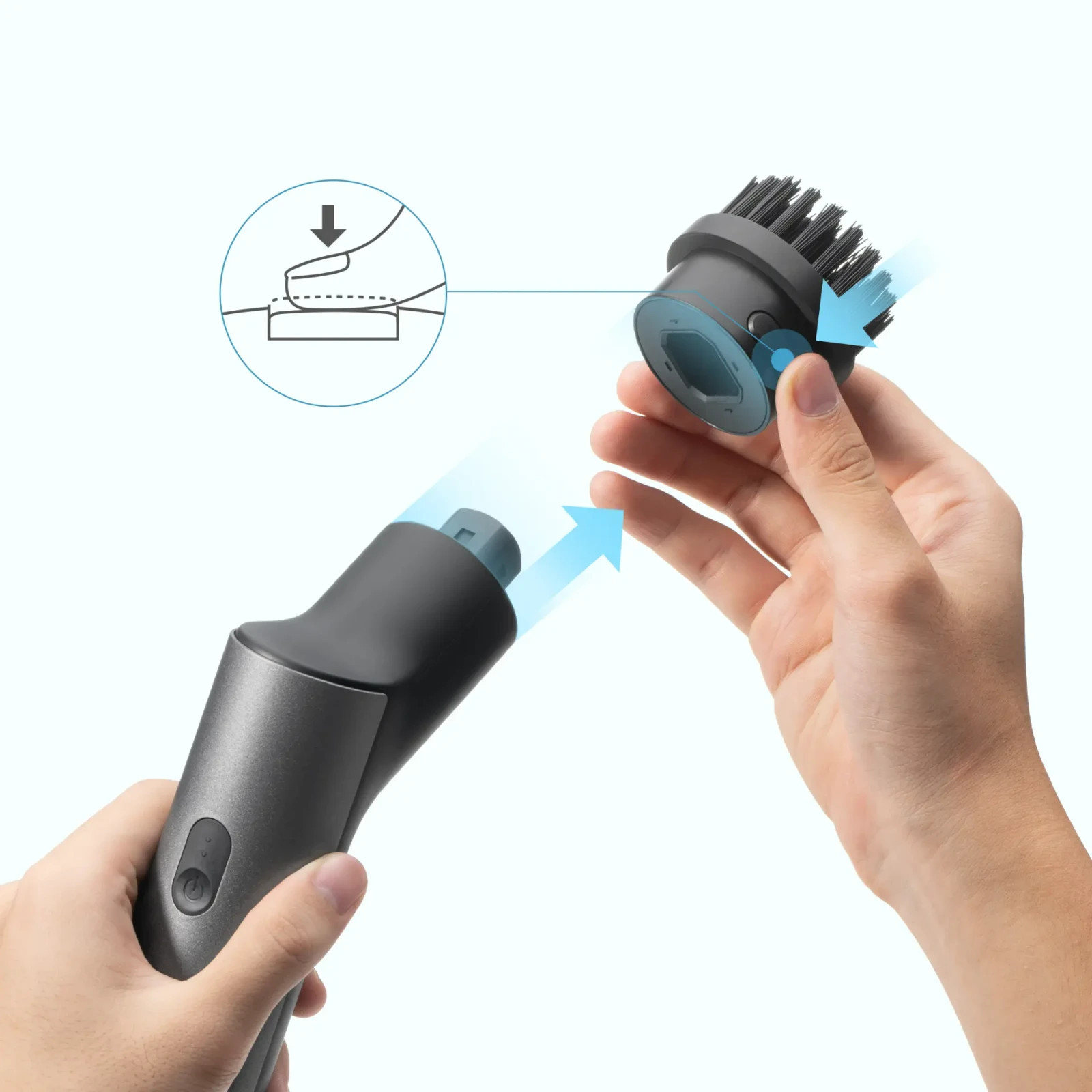 HOTO Cordless Spin Scrubber: 2.5 N·M torque six brush heads IPX7 rated 1848324
