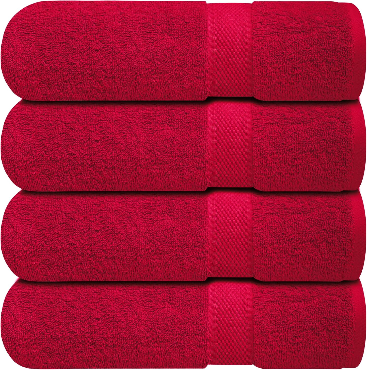 Infinitee Xclusives 100% Cotton Luxury Wash Cloths – Pack of 12, Brilliant White
