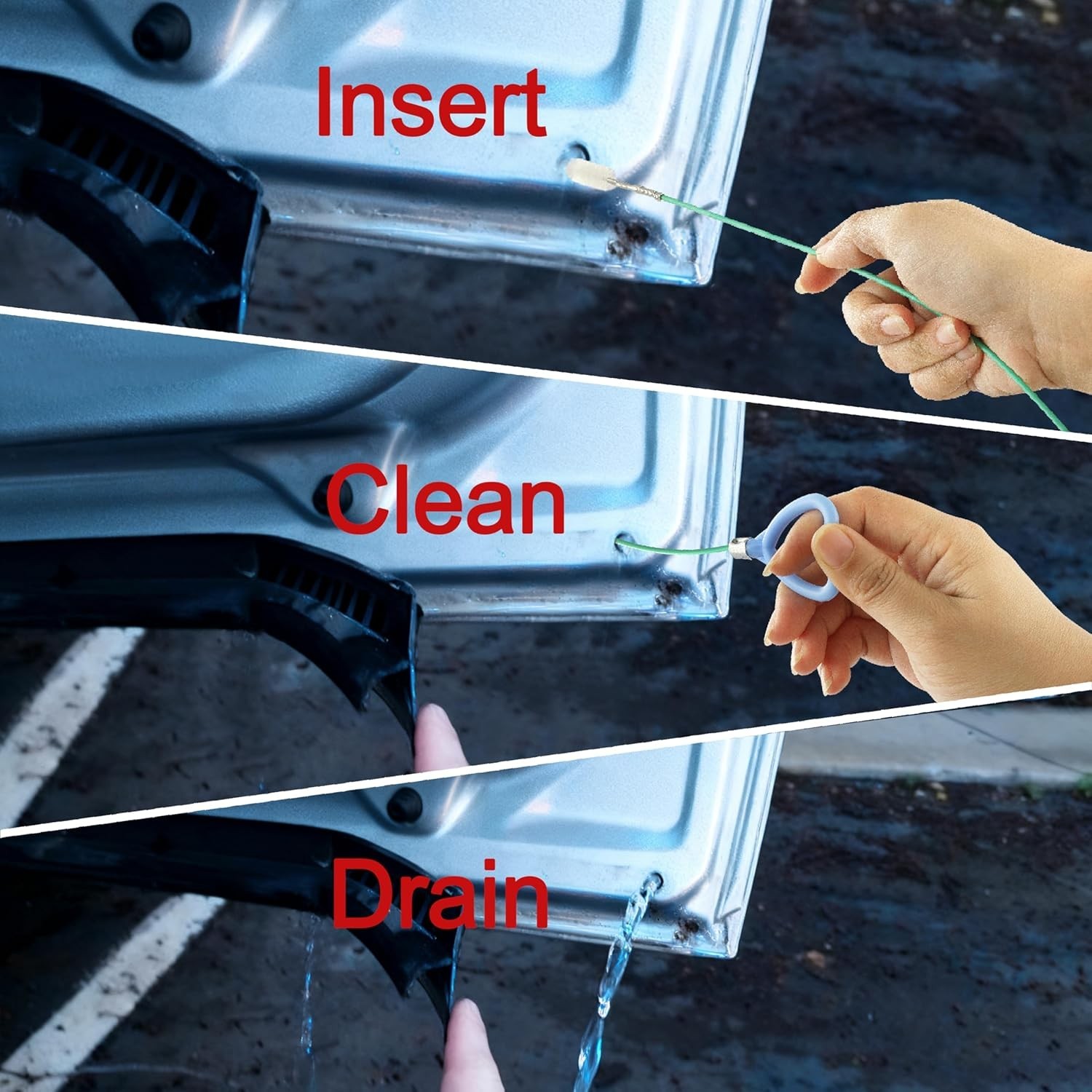 Auto Sunroof Drain Cleaning Tool,118inch Long Pipe Cleaner for Car,flexible New