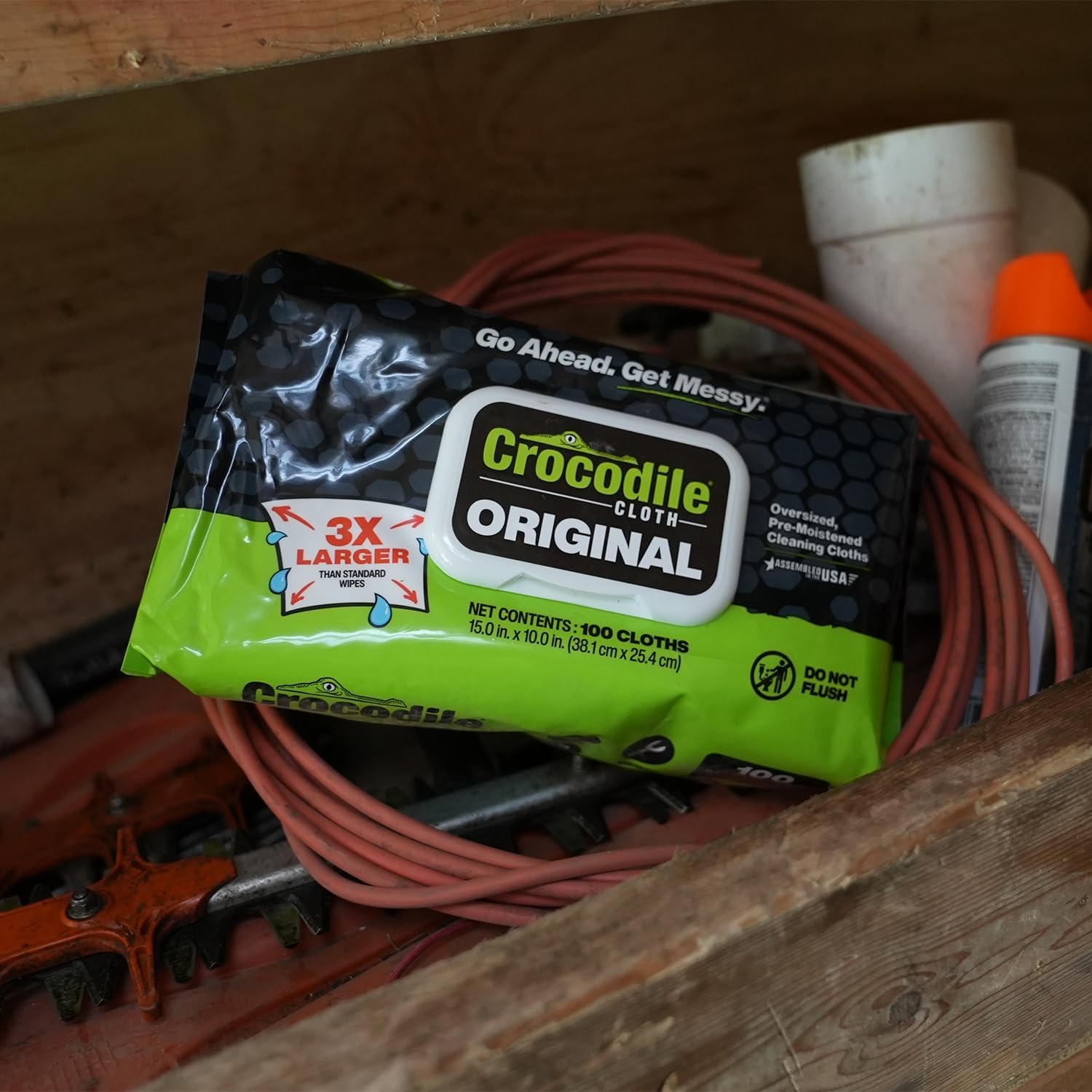 Heavy-Duty Cleaning Cloths 15in x 10in 100 Count Industrial Stain Removal