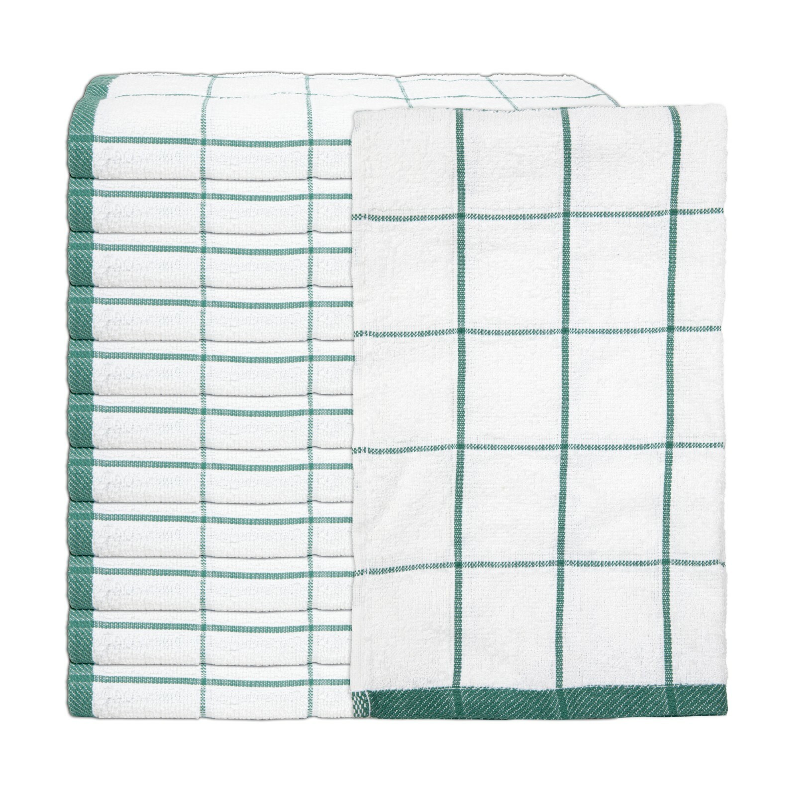 Kitchen Towel Packs of 12 – 100% Cotton – 15 x 25 – Striped Color Options