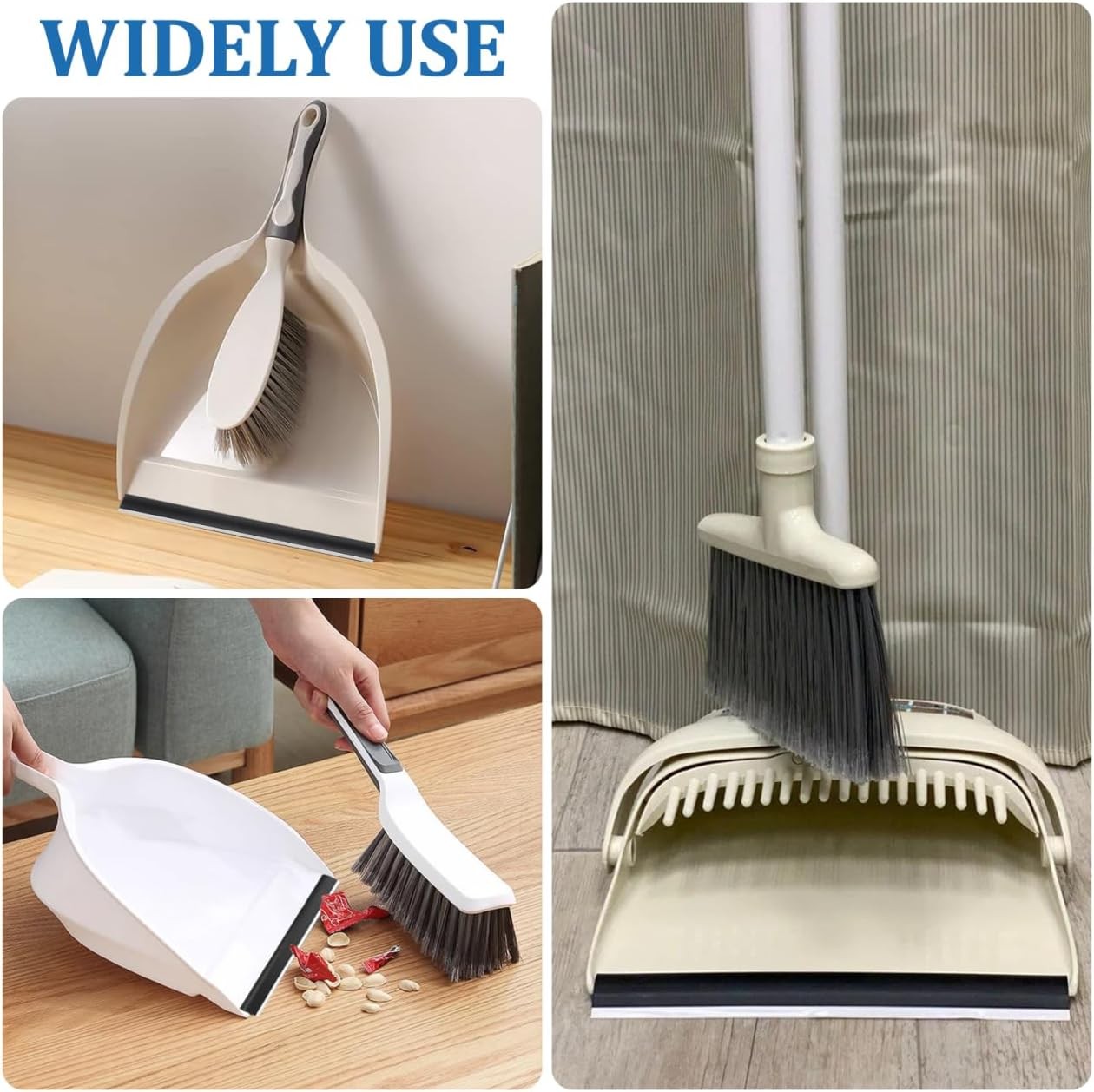 Dustpan Rubber Lip Replacement Strips 4-Pack Durable Edge Repair Accessories for