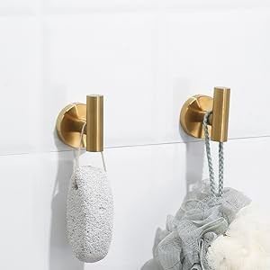 4 Piece Brushed Gold Stainless Steel Bathroom Hardware Set Include Hand Towel
