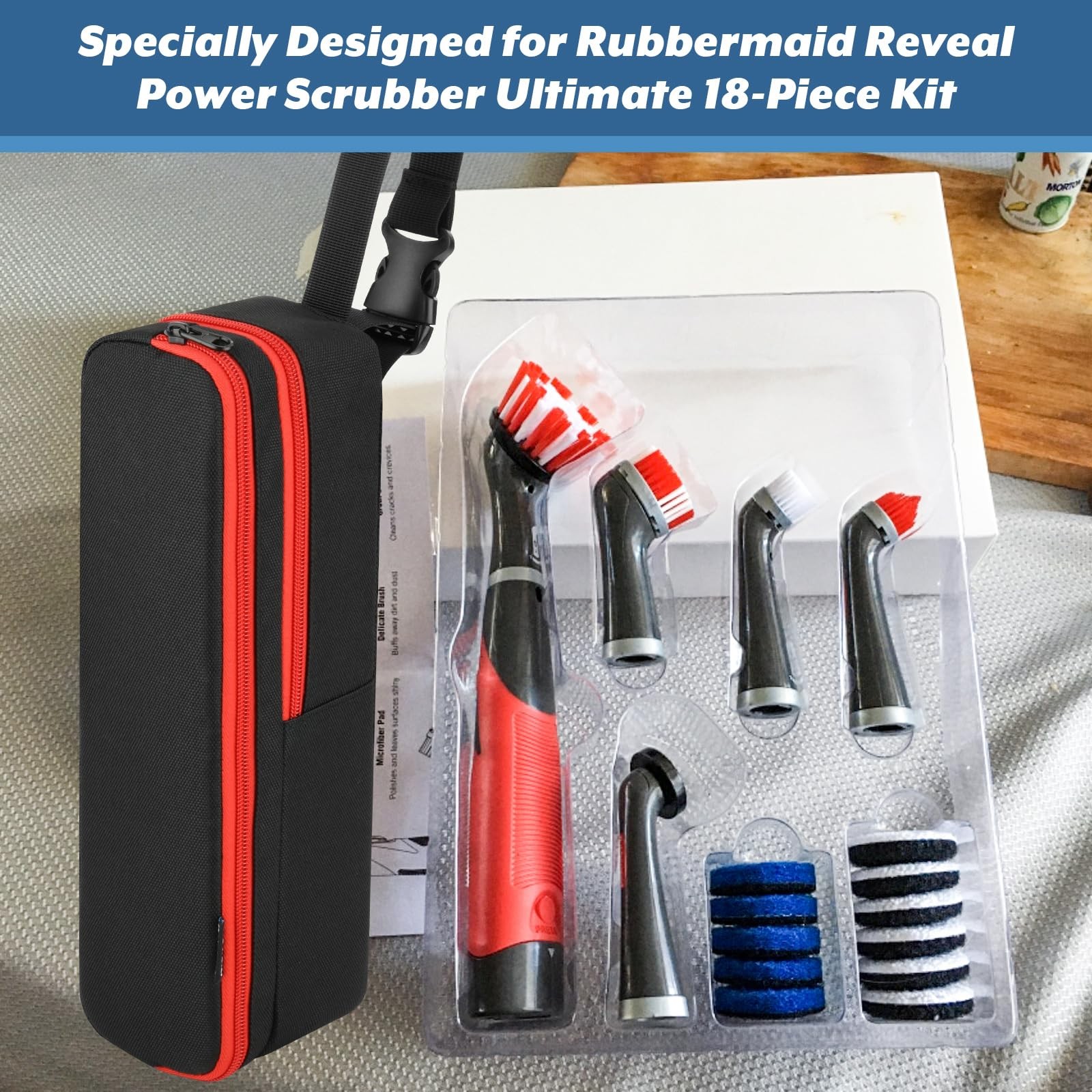 Homakover Carrying Case Compatible with Rubbermaid Reveal Power Scrubber Ulti…