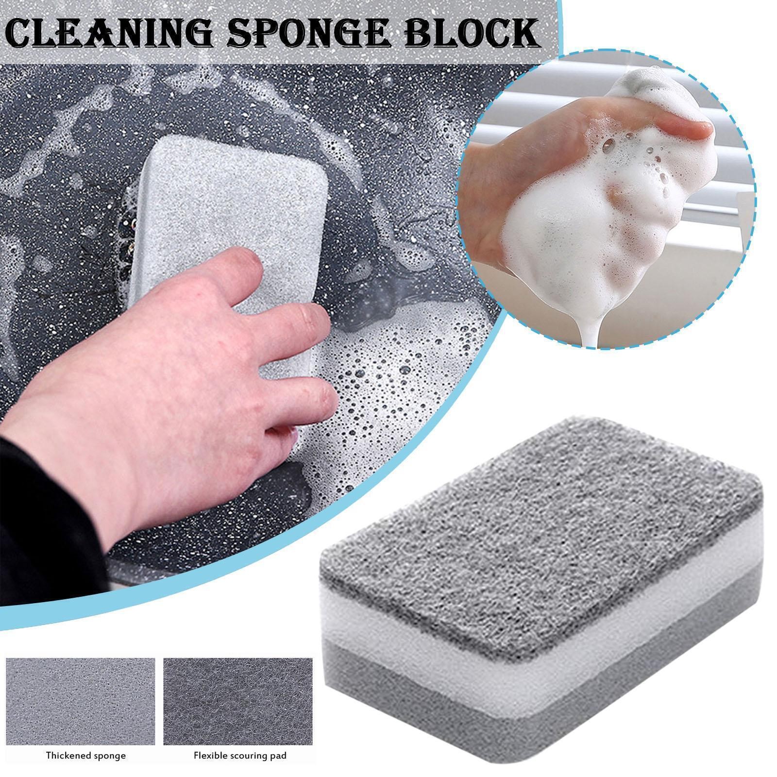NEW 1Pc Dish Sponge For Heavy Duty Scrub Sponges ual-Sided Sponge Kitchen