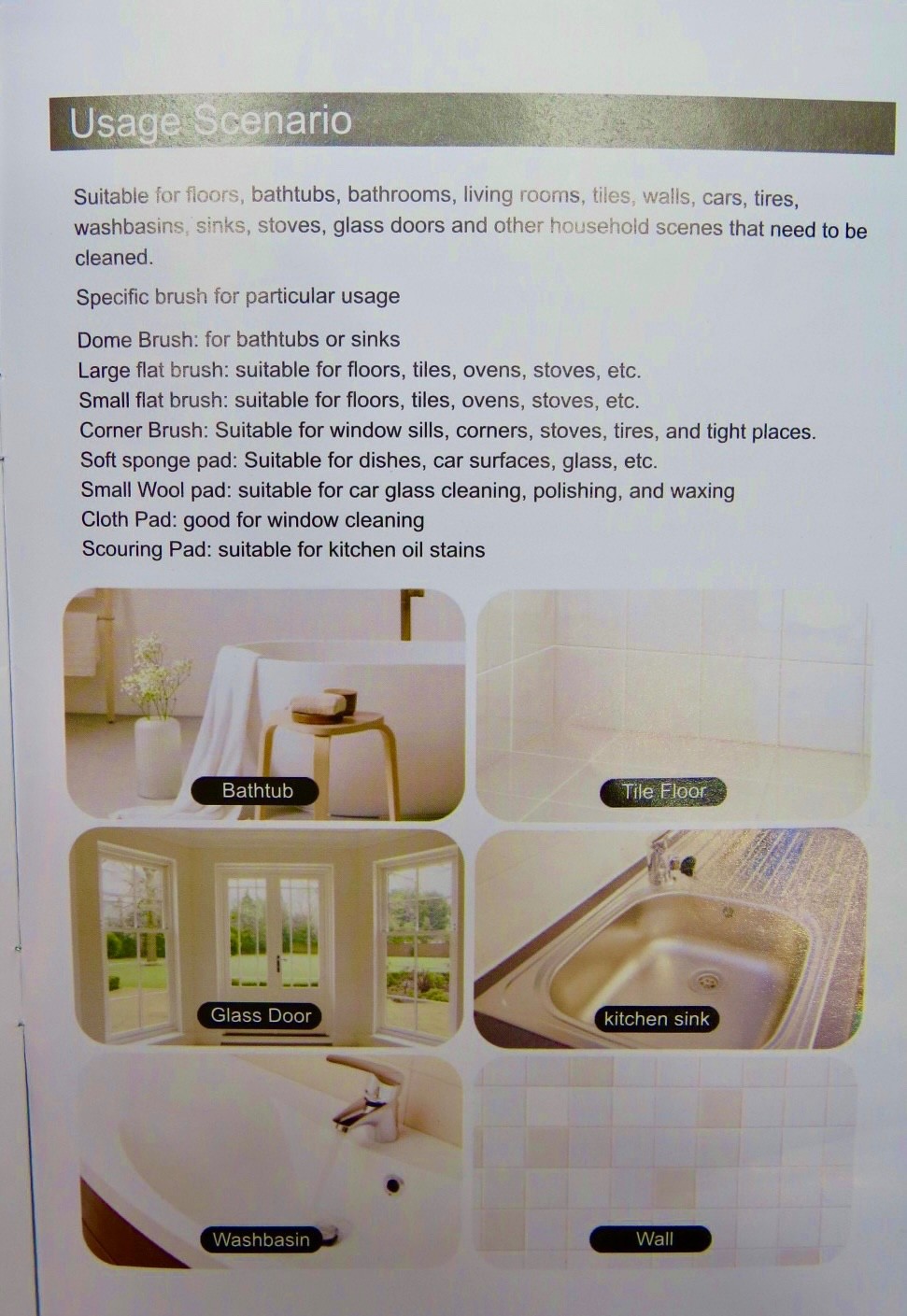 NIB New Improved “8 in 1” Cleaning Brush Cordless Spin Scrubber