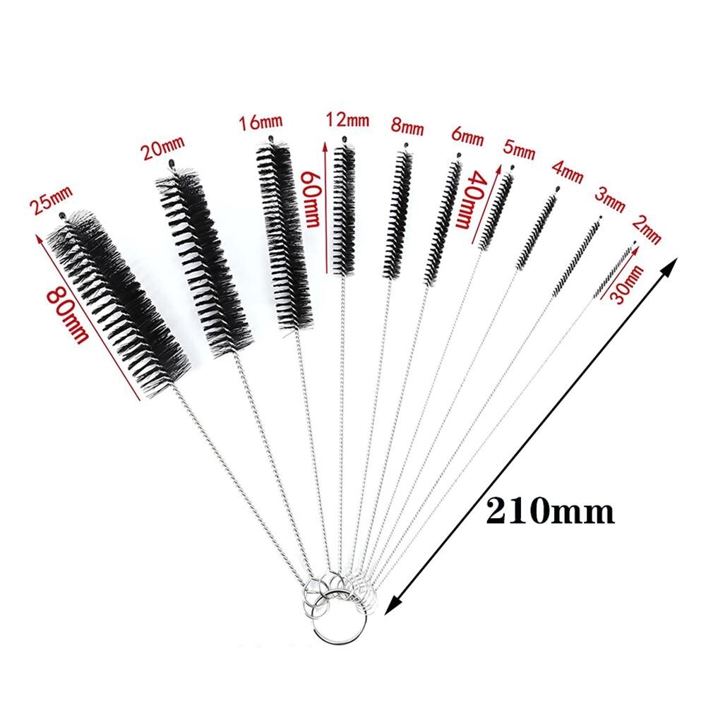 Nylon Brush Set Bottle Tube Pipe Straw Household Washing Cleaning Kitchen Strip