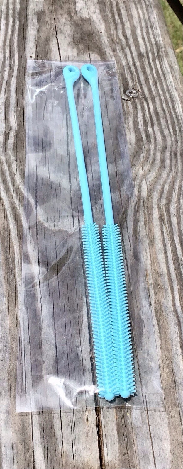 2 PC Silicone Straw Cleaner Brush Size XL