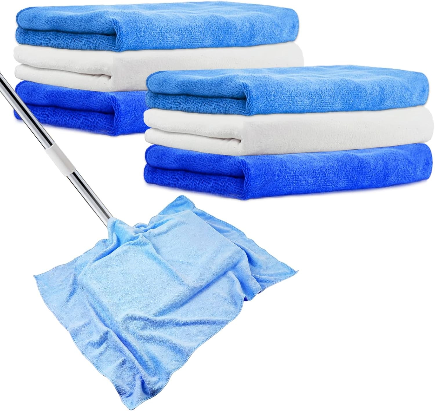 6 Pcs Extra Large Microfiber Cleaning Cloth 20″ x 30″ Washable Reusable Large