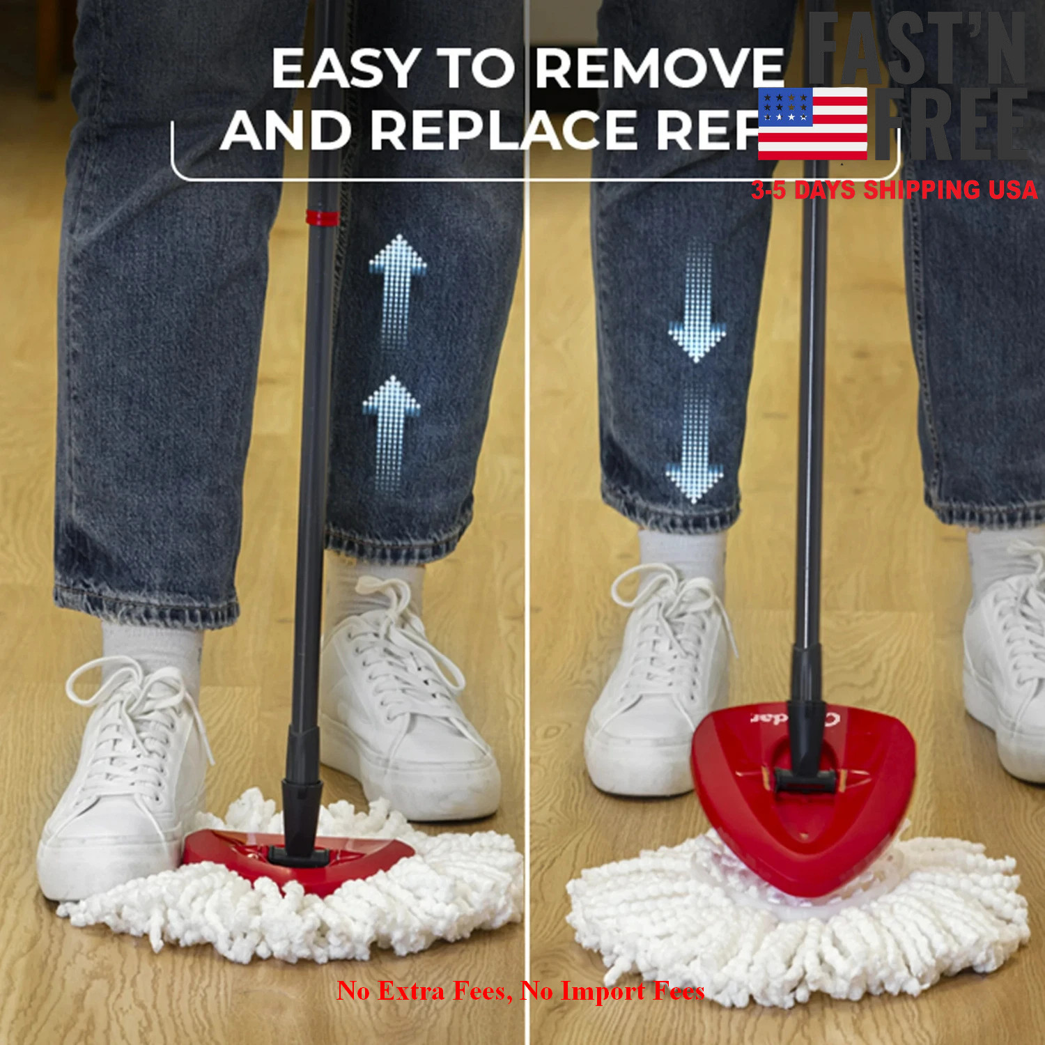 [HOT SALE] O-Cedar EasyWring™ Spin Mop & Bucket System, NEW USA FREE SHIPPING