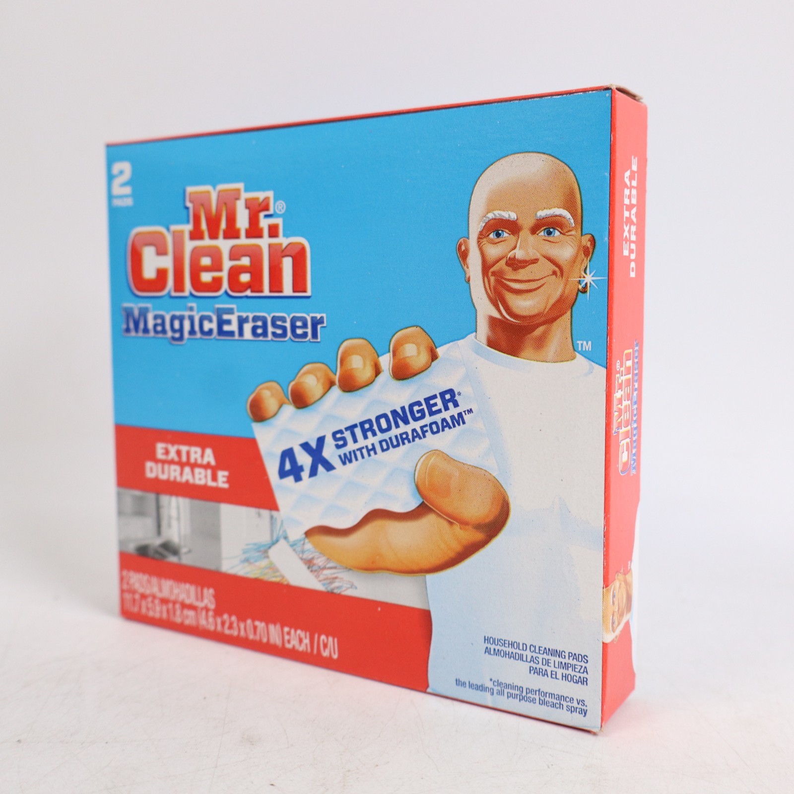 15 PACK Mr. Clean Magic Eraser 5xStronger Extra Durable 2 Ct Each (30 Ct Total)