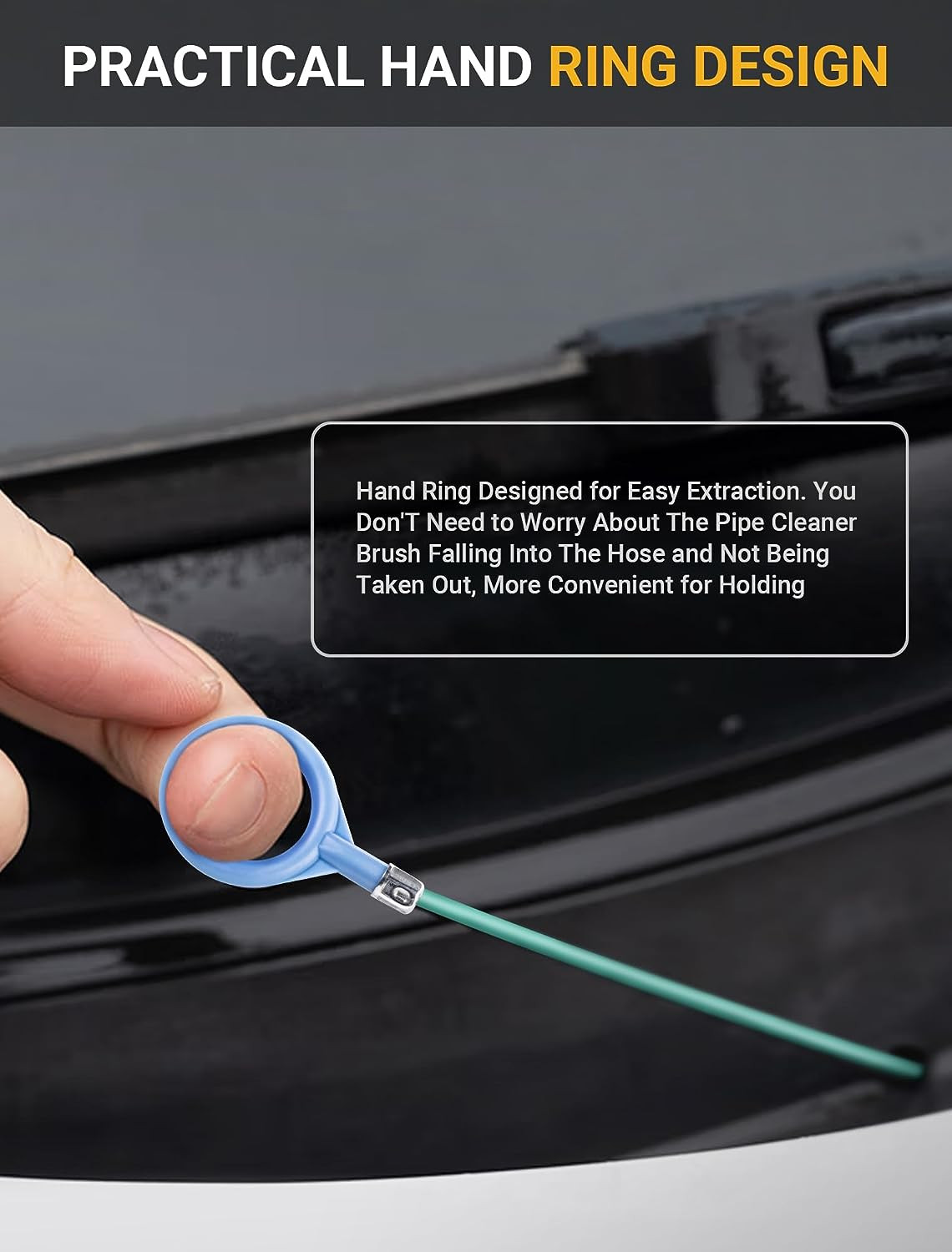 Upgraded Auto Sunroof Drain Cleaning Tool, 78 Inch Flexible Drain Brush Long