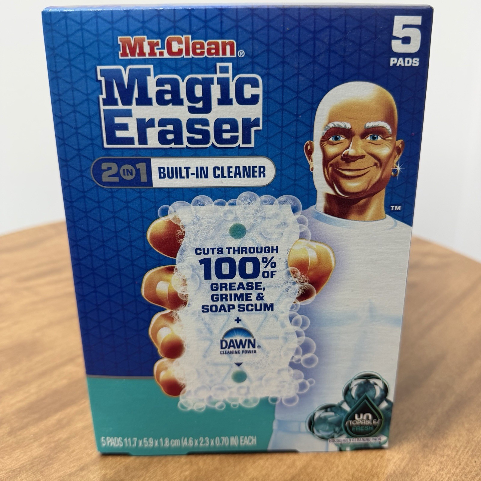 Mr. Clean Magic Eraser 2 IN 1 Unstopables FRESH Scent 4 packs of 5 (20 Pads)