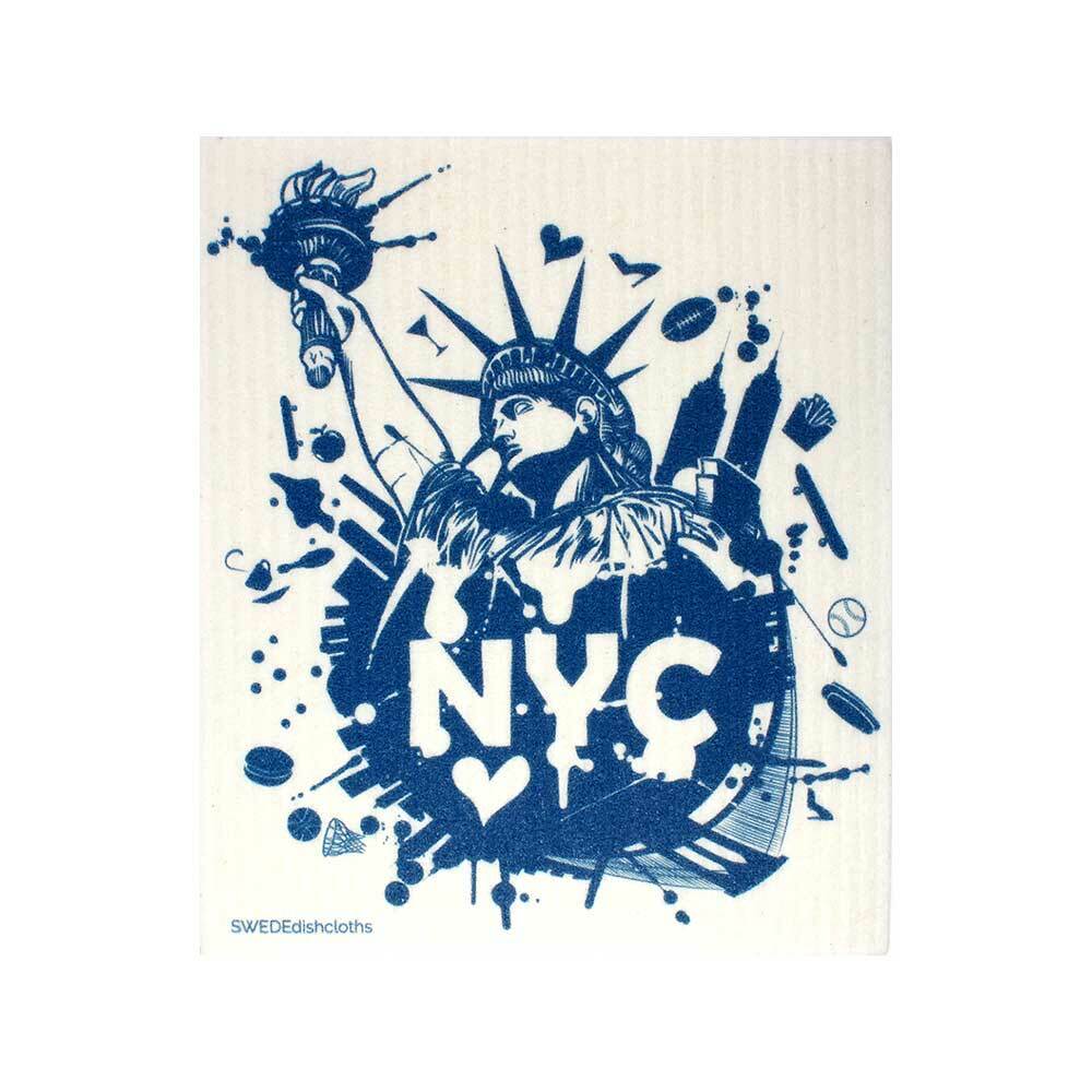 Swedish Dishcloths Mixed NYC Set of 3 cloths (one of each design) Eco Friendly