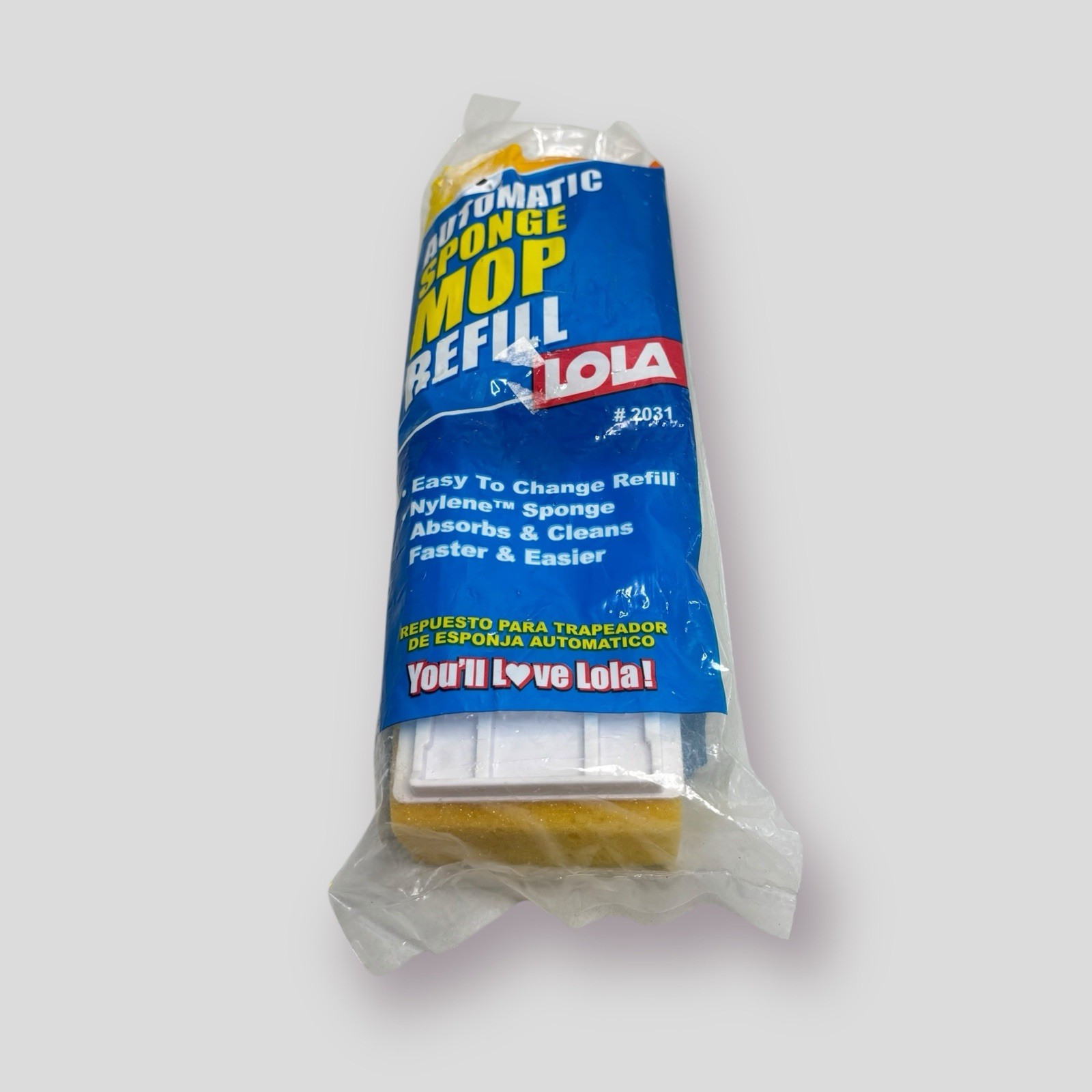 LOLA Automatic Sponge Mop Refill Super Absorbent Head #2031 NOS
