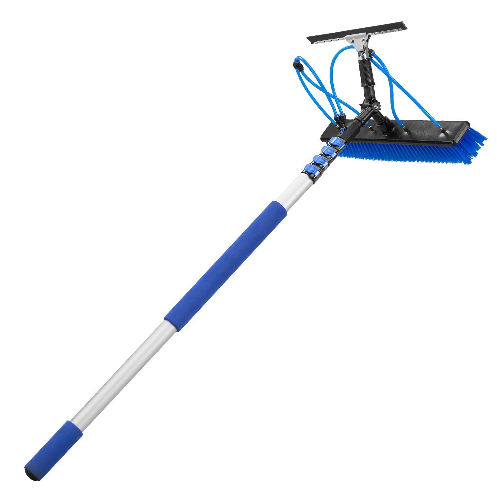Uimoso Solar Panel Cleaning Kit with 15 ft Water Fed Pole, Brush, and Squeegee