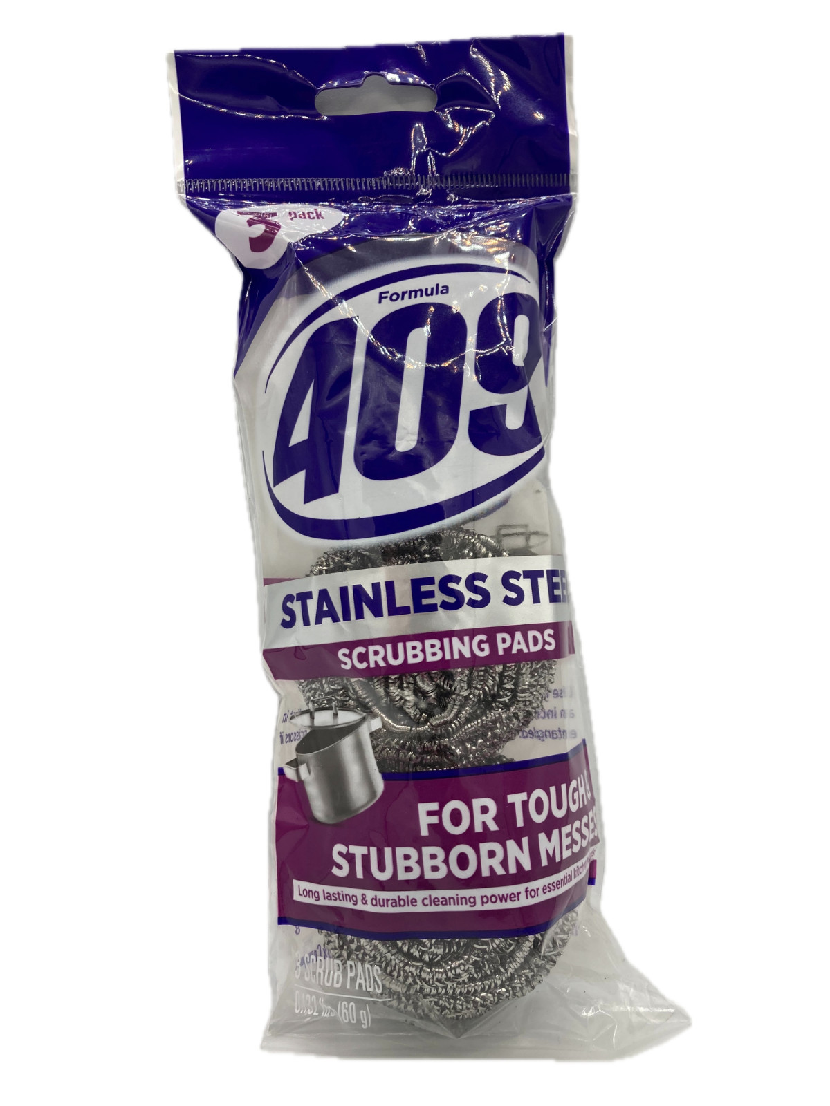 409 Stainless Steel Scrubbing Pads 3pk (1 Pack of 3 each)