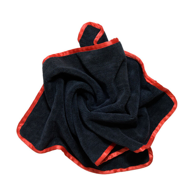 6 Pcs Microfiber Car Drying Towels Hemming Super Absorbent 16″x24″ Black