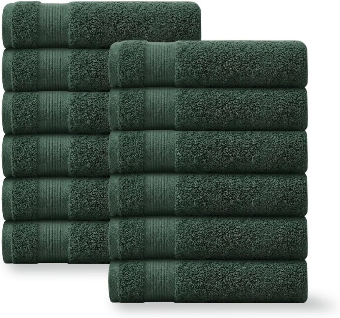 Premium 16×27 Inch Hunter Green Hand Towel – 100% Cotton Zero Twist Towels |