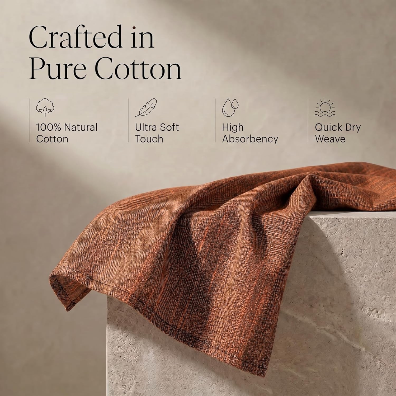 Kitchen Towels 100% Cotton Dish Towels for Kitchen(Set of 8)20”x30” Dish Cloths