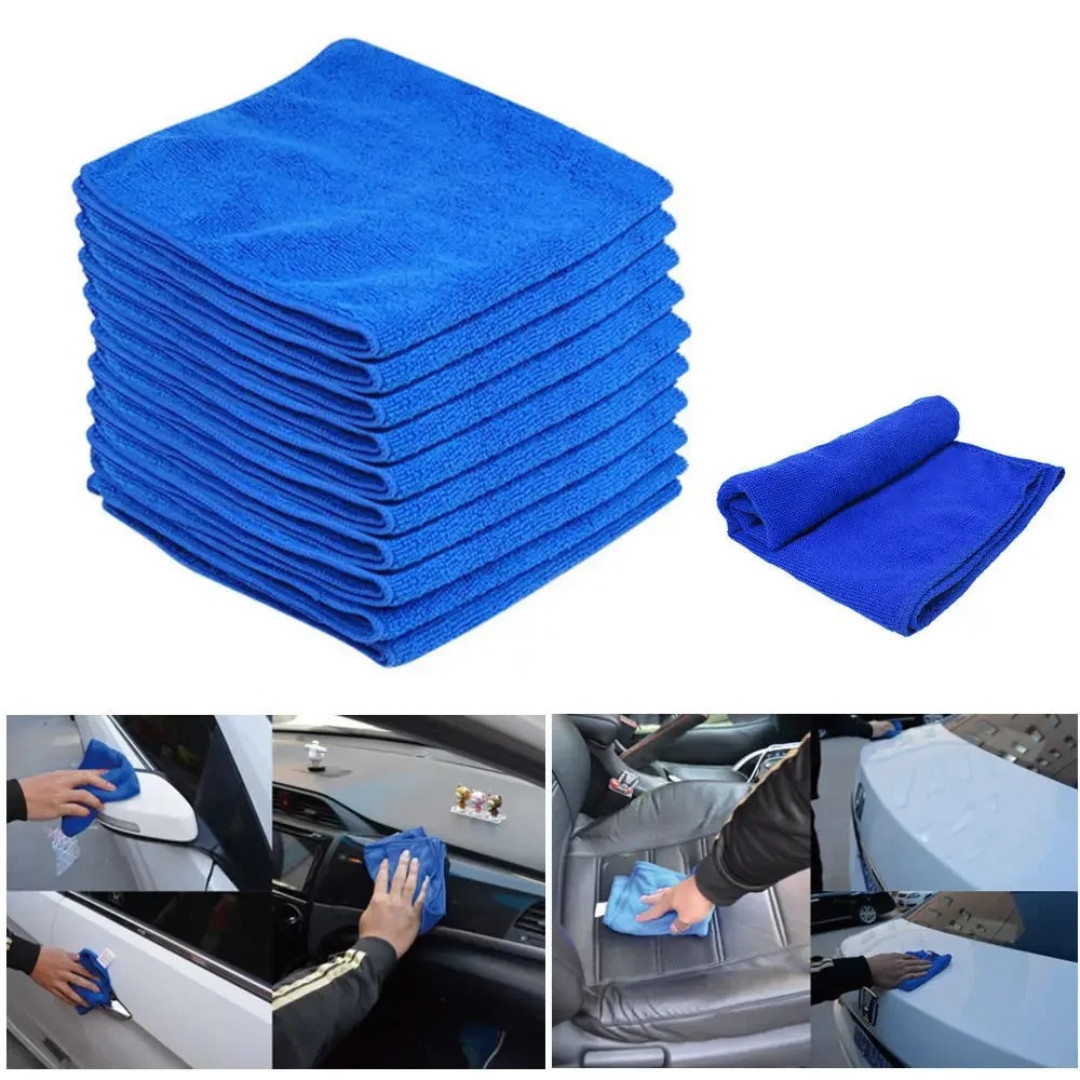Microfiber Cleaning Cloth Set of 50 Towel Rag Car Polishing Detailing No-Scratch
