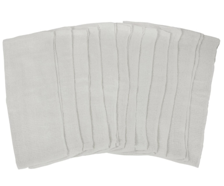 12-Pack Detailer’s Choice Cotton Terry Towel Cloth 14 in x 17 in. Color: White