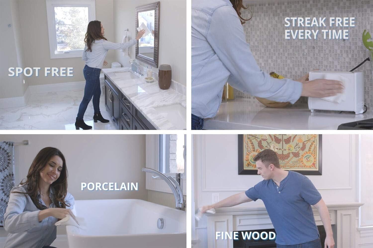 June’s Miracle Cloth 2-Pack: Streak-Free, Spotless, Lint-Free Cleaning Towels
