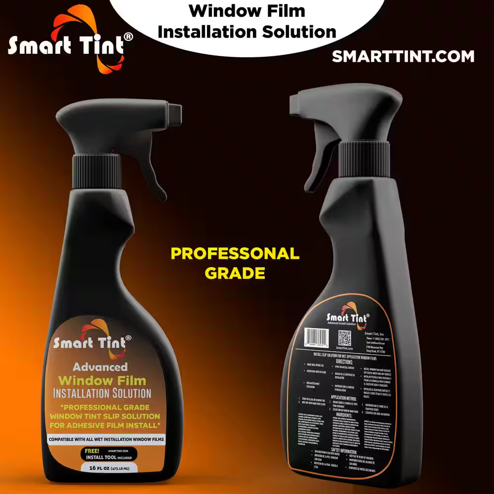 Window Film Install Kit with Glass Prep, Install Solution, Nano-Fiber Cloth, Tit
