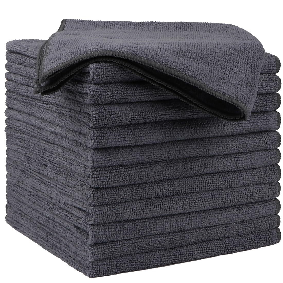 HOMEXCEL Microfiber Cleaning Cloth 12 Pack – Ultra Absorbent Towels