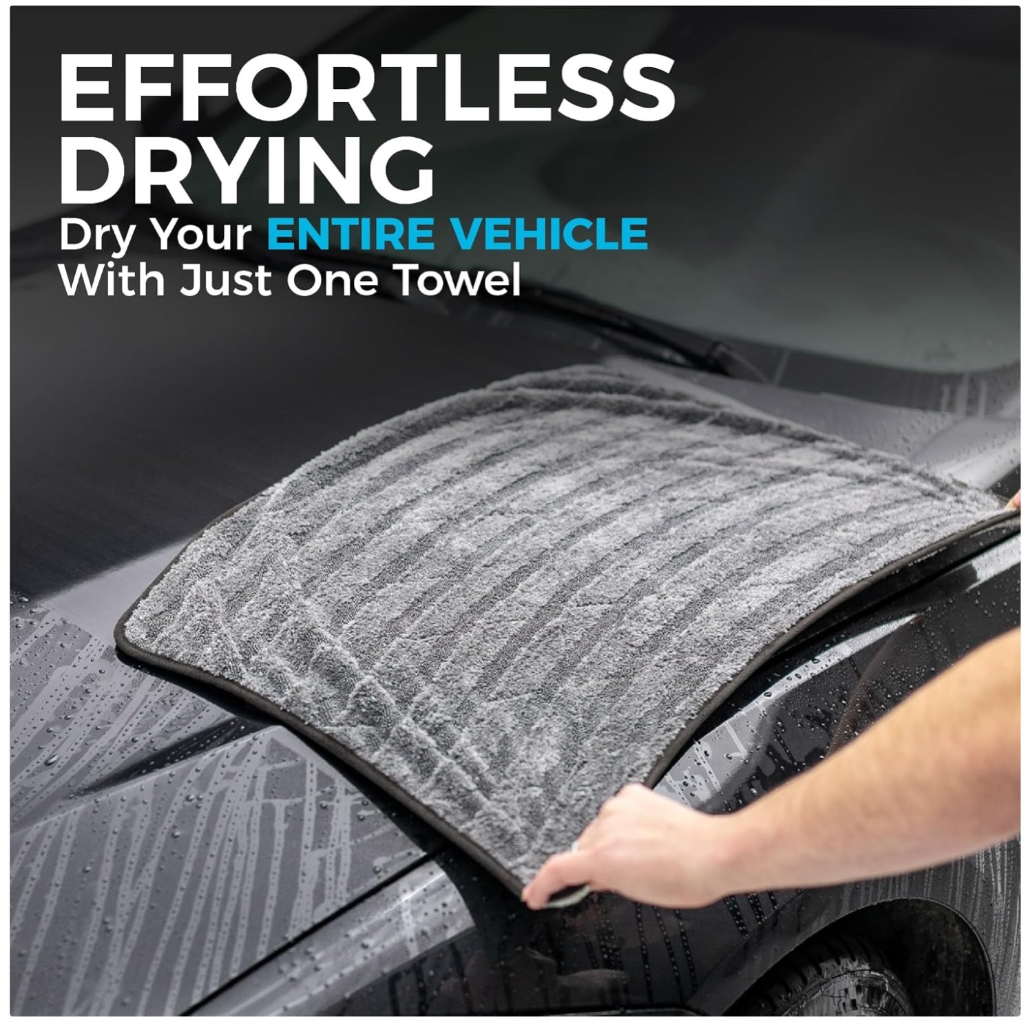 Gauntlet Car Drying Towel, Maximum Absorbency, 20×30 Inches