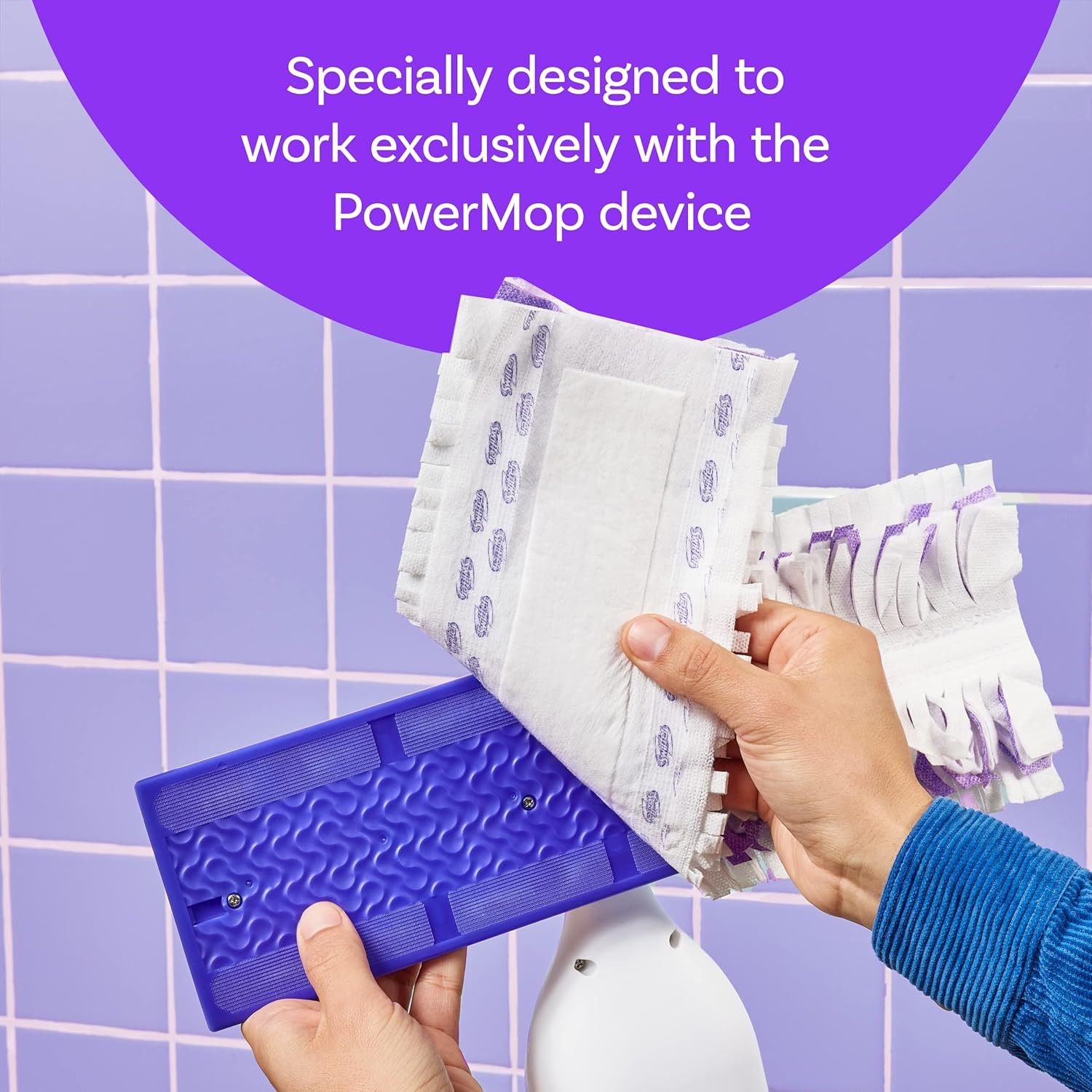 Swiffer Power Mop Refill Pack, Floor Cleaner for Mopping Tile, Vinyl, Laminate,