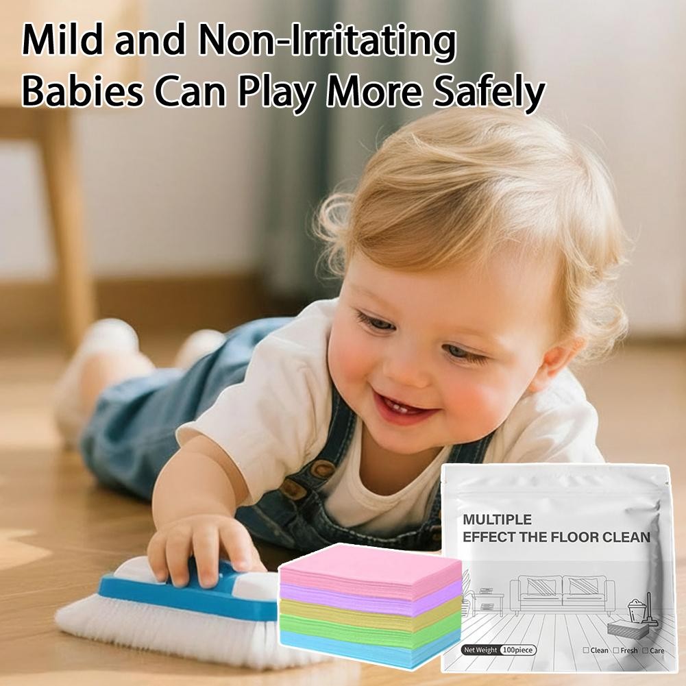 Water Soluble Floor Mopping Sheets for Hardwood Tile Laminate Marble Floors