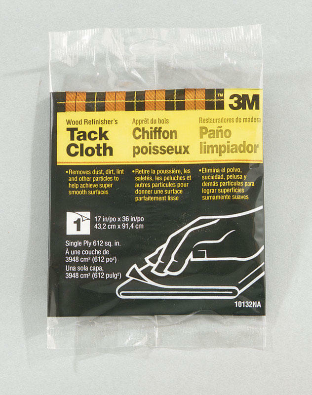 3M Tack Cloth 36 in. W X 17 in. L White Synthetic Fiber Wood Refinisher’s Tack