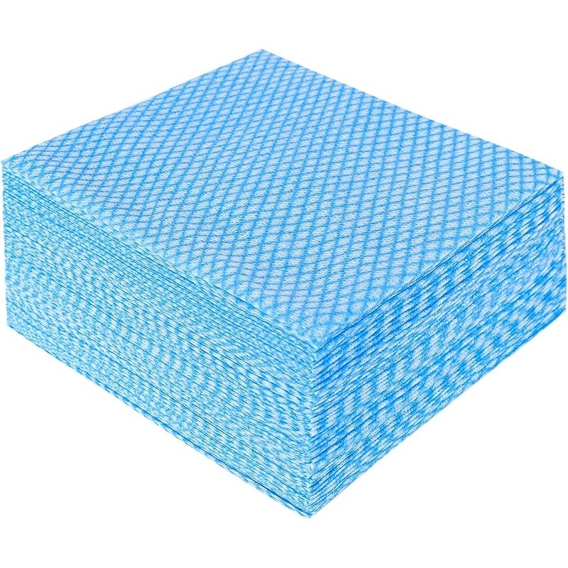 Reusable Cleaning Cloths 50 Count Household Wipes Thin Disposable Nonwoven 1-Ply