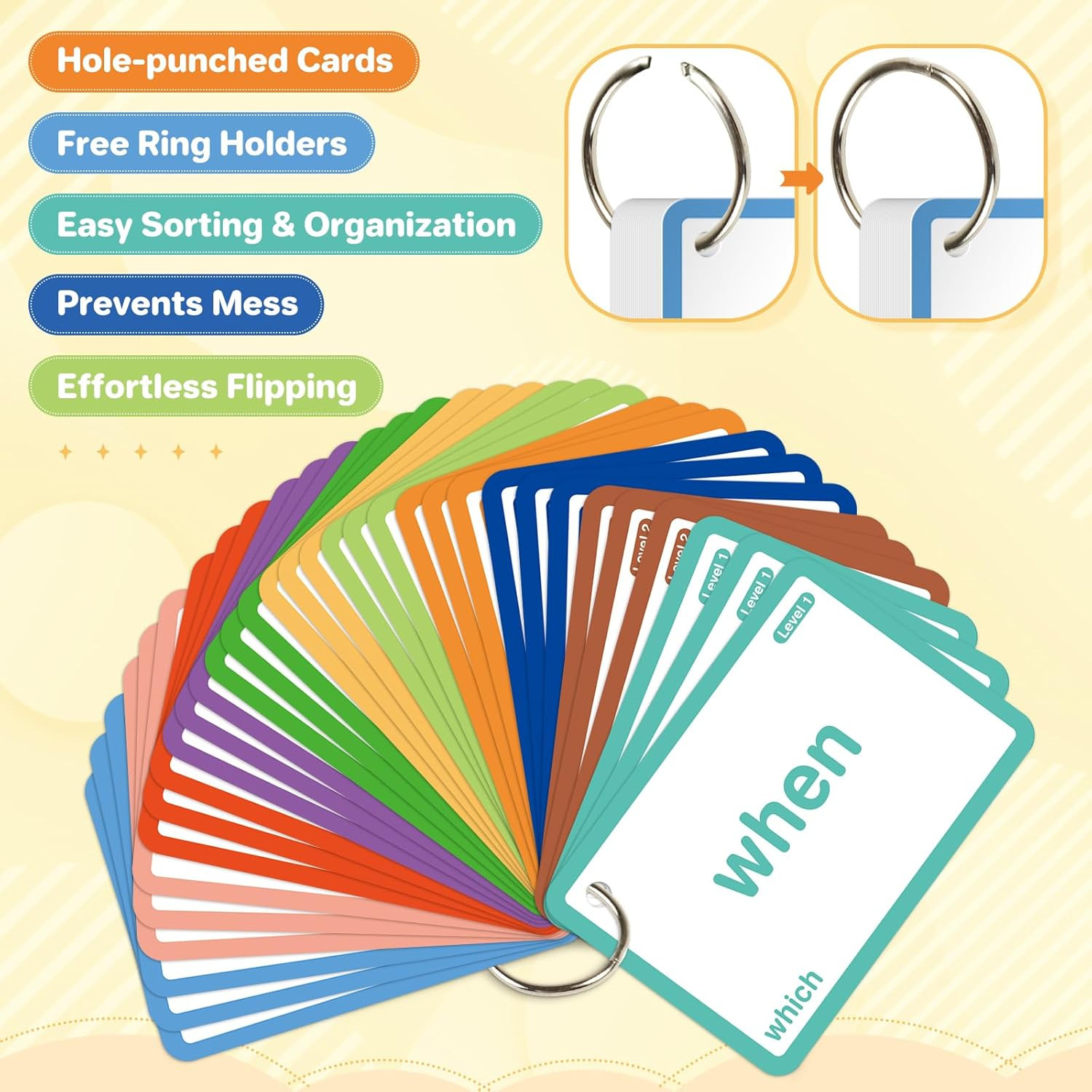 1012 Sight Words/Phonics Flash Cards, Dolch & Fry High Frequency Site Words, Lea