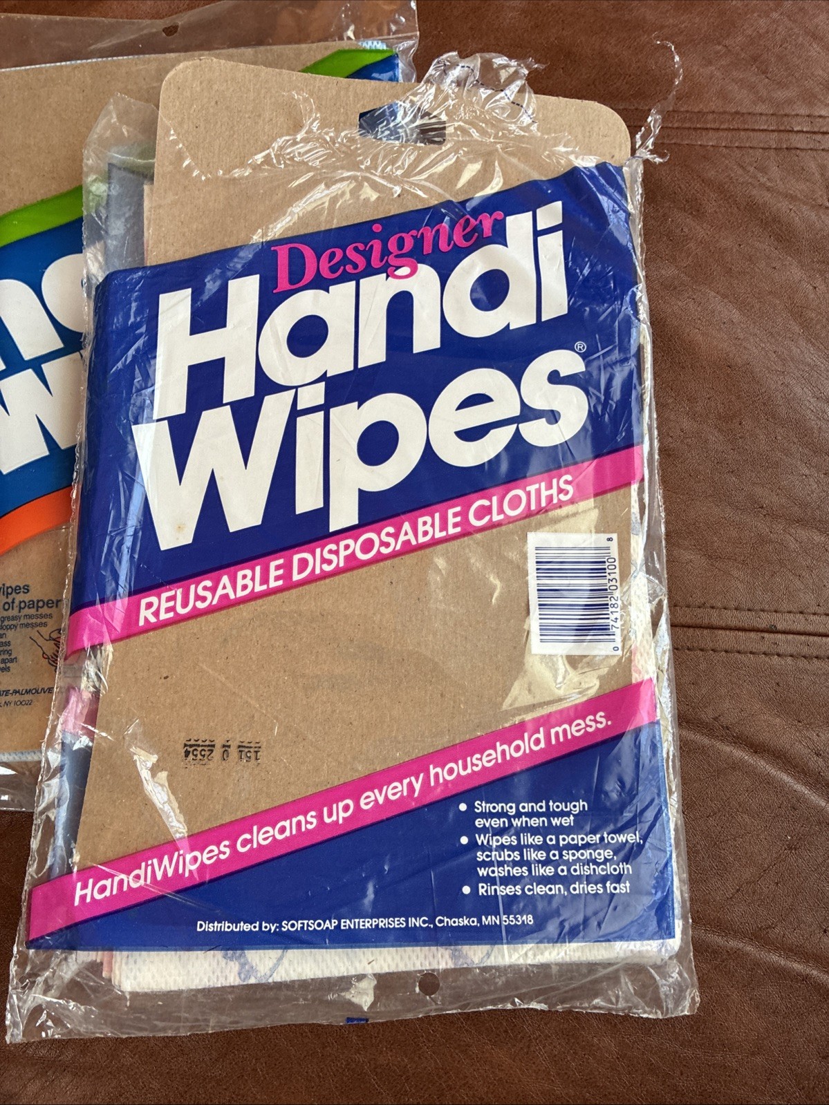 VINTAGE Handi Wipes Reusable Cloths 8 Blue & 5 Floral 13 Cloths In Total