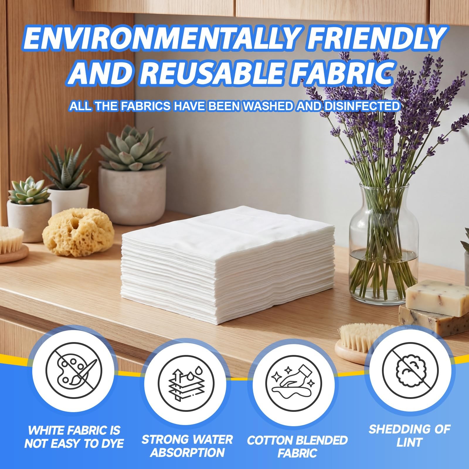 60 Pack Terry Cloth Towels for Cleaning, 14″ x 17″, 100% Cotton Washable Heav…