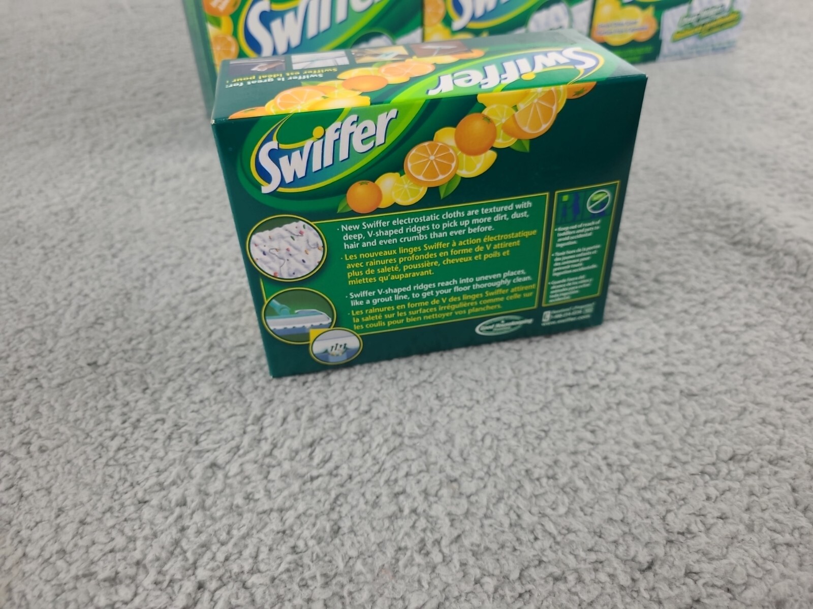 4x Swiffer Sweeper Fresh Citrus Scent Disposable Cloths New Discontinued 16 Ct
