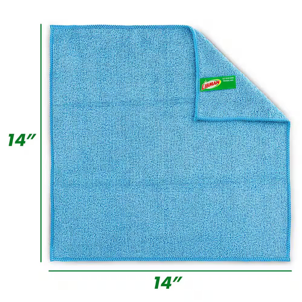 Libman Microfiber Cleaning Cloth Towels 24 Pack 14×14 Lint Free All Purpose