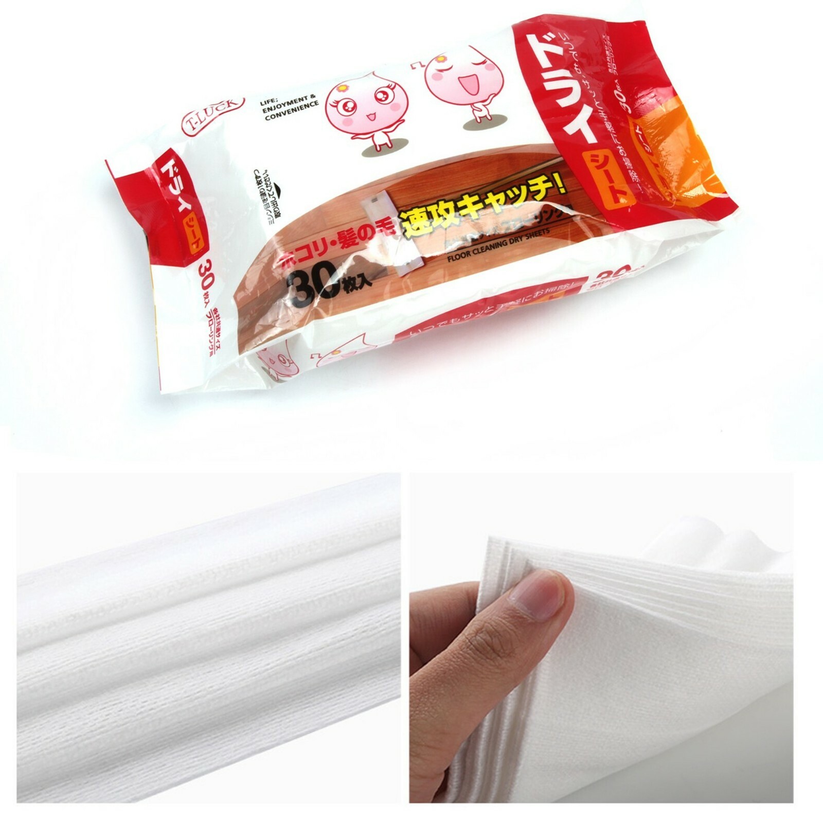 Adore Pro Floor Cleaning Mop Pads Dry Wipes on Wood Tile Laminate Floor Cleaner