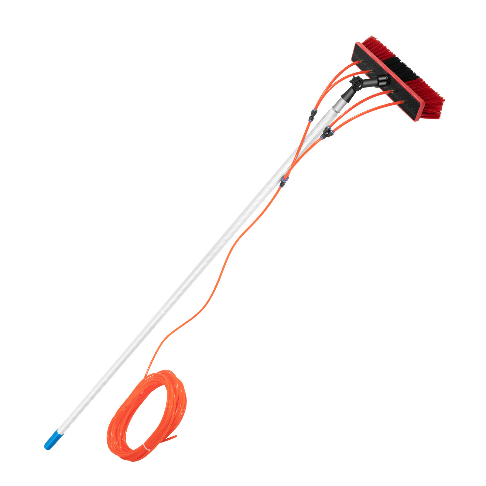 26ft Water Fed Brush for Window Solar Panel Cleaning Washing High-Altitude Clean