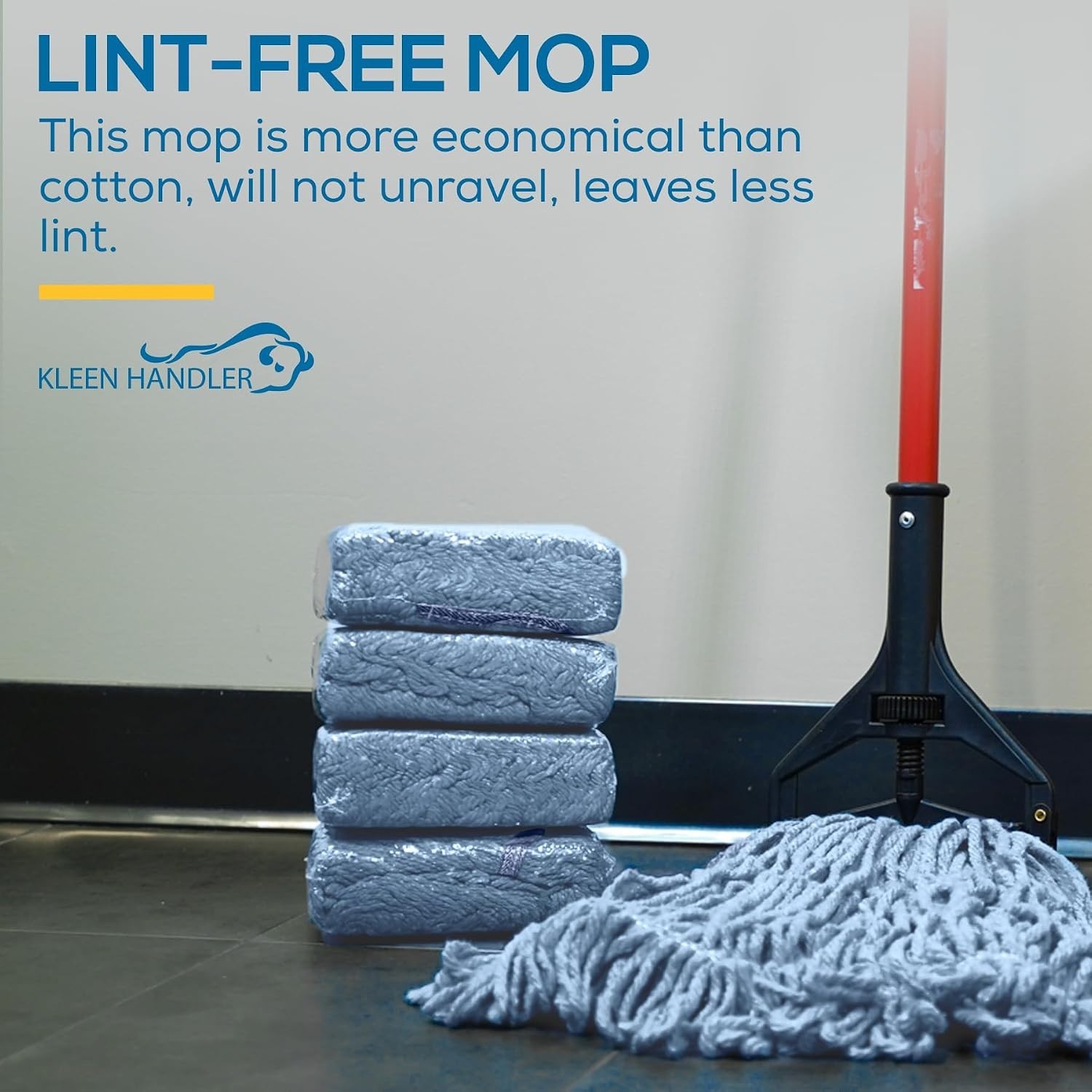 HEAVY DUTY Commercial Mop Head Replacement, Wet Industrial Cotton Looped End …