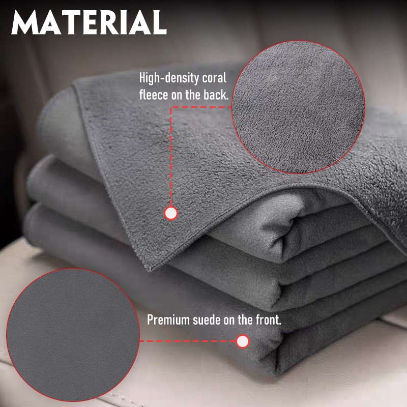 1P Cleaning Towel & Cloth Polishing Detailing Cloth Super Absorbent Coral Fleece