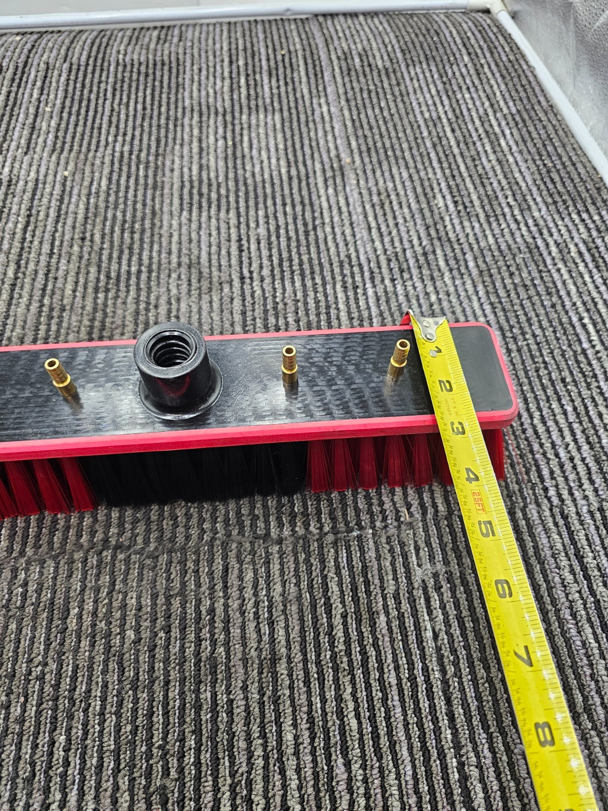 Window Cleaning Brush Head for Solar Panel Washing Water Flow Through NO POLE