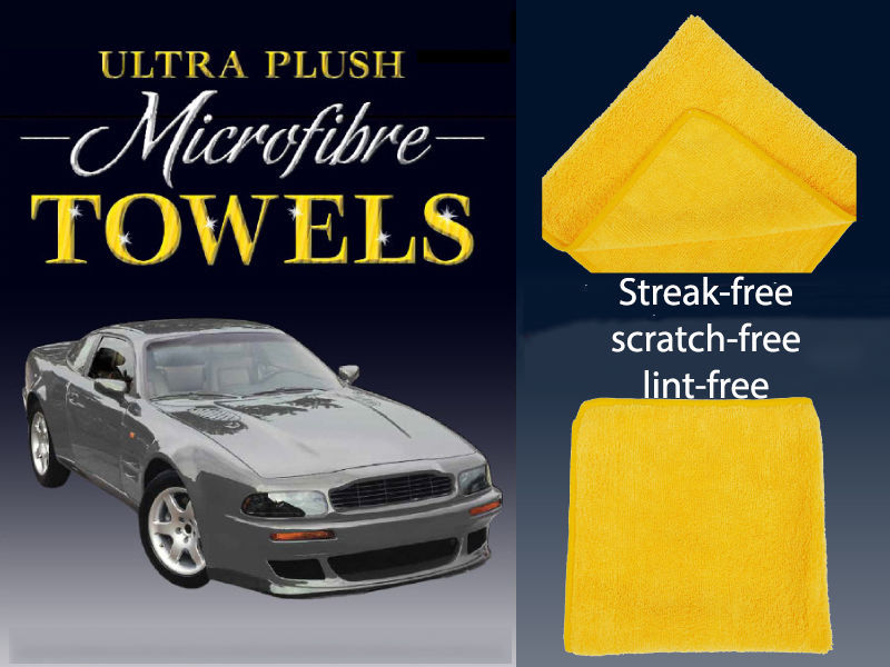 Ultra Soft Plush Microfibre Glass Cloth Car Cleaning Drying Wipe Towels 41x 41cm