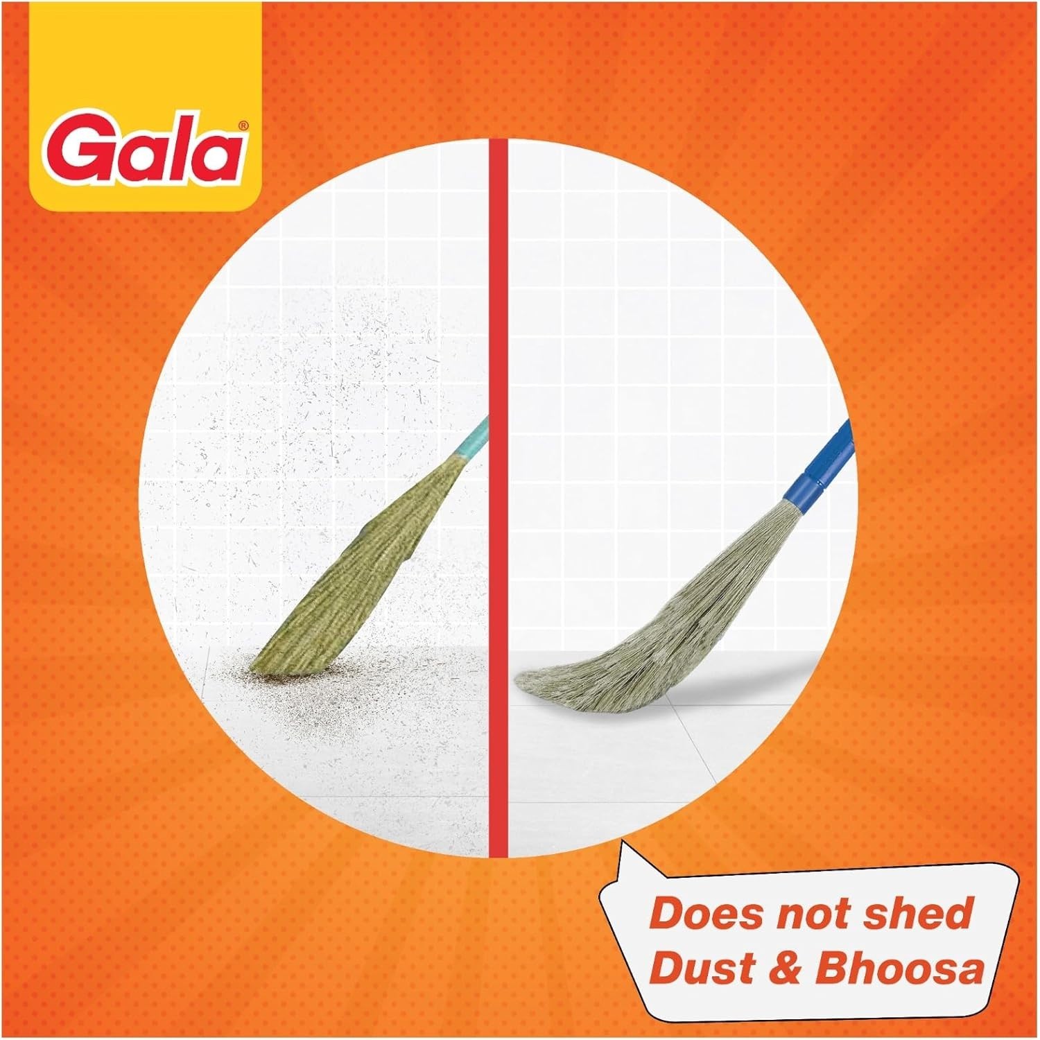 2-Pack No Dust Floor Broom with Nylon Bristles – Ultimate Cleaning Performance