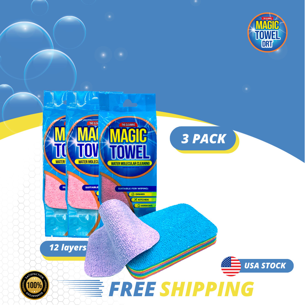 12-Layer Sponge Multi-layer Cleaning magig Towel Sponge Super Absorbent Kitchen