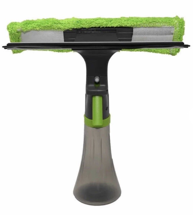 3 IN 1 WINDOW CLEANER TOOL WITH SPRAY BOTTLE SQUEEGEE & MICROFIBER WASHER HEAD