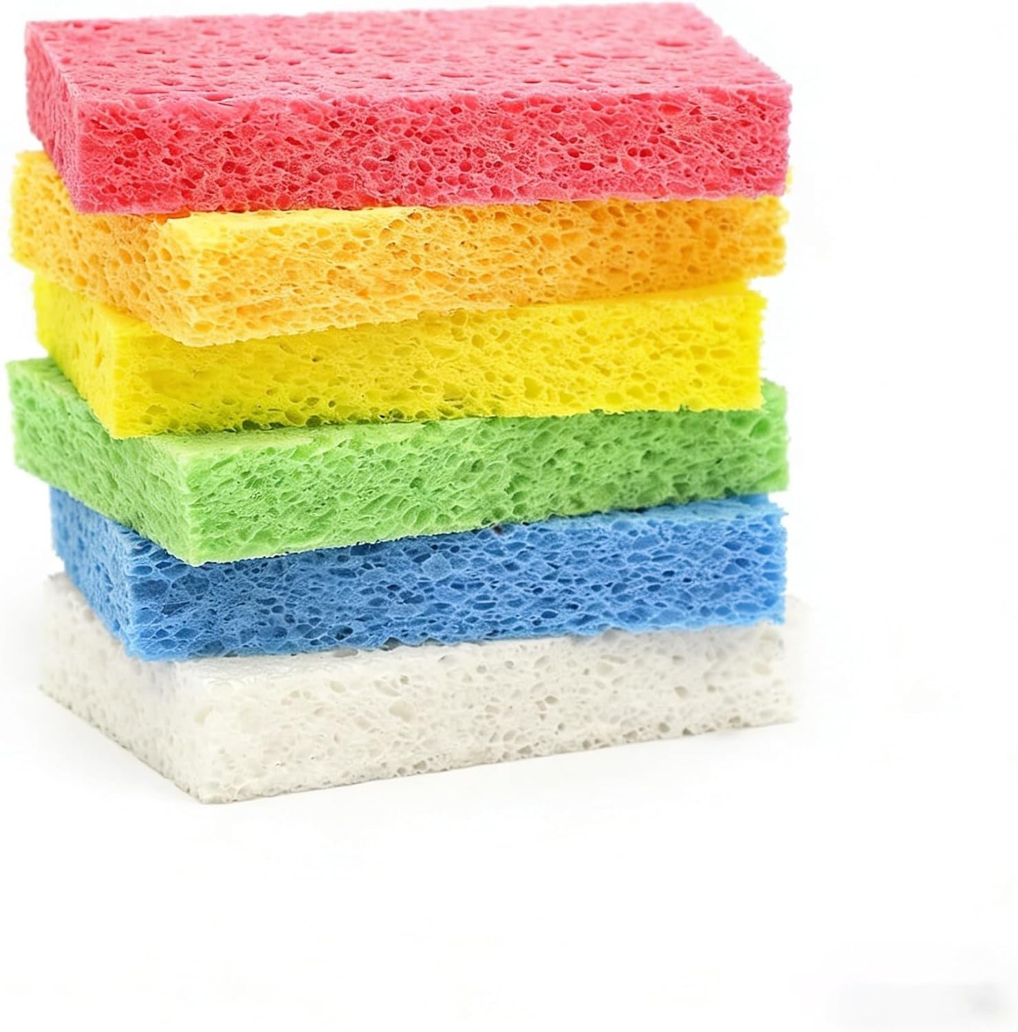 ARCLIBER 6 Pack Cellulose Scrub Sponges Non-Scratch Heavy Duty Kitchen |